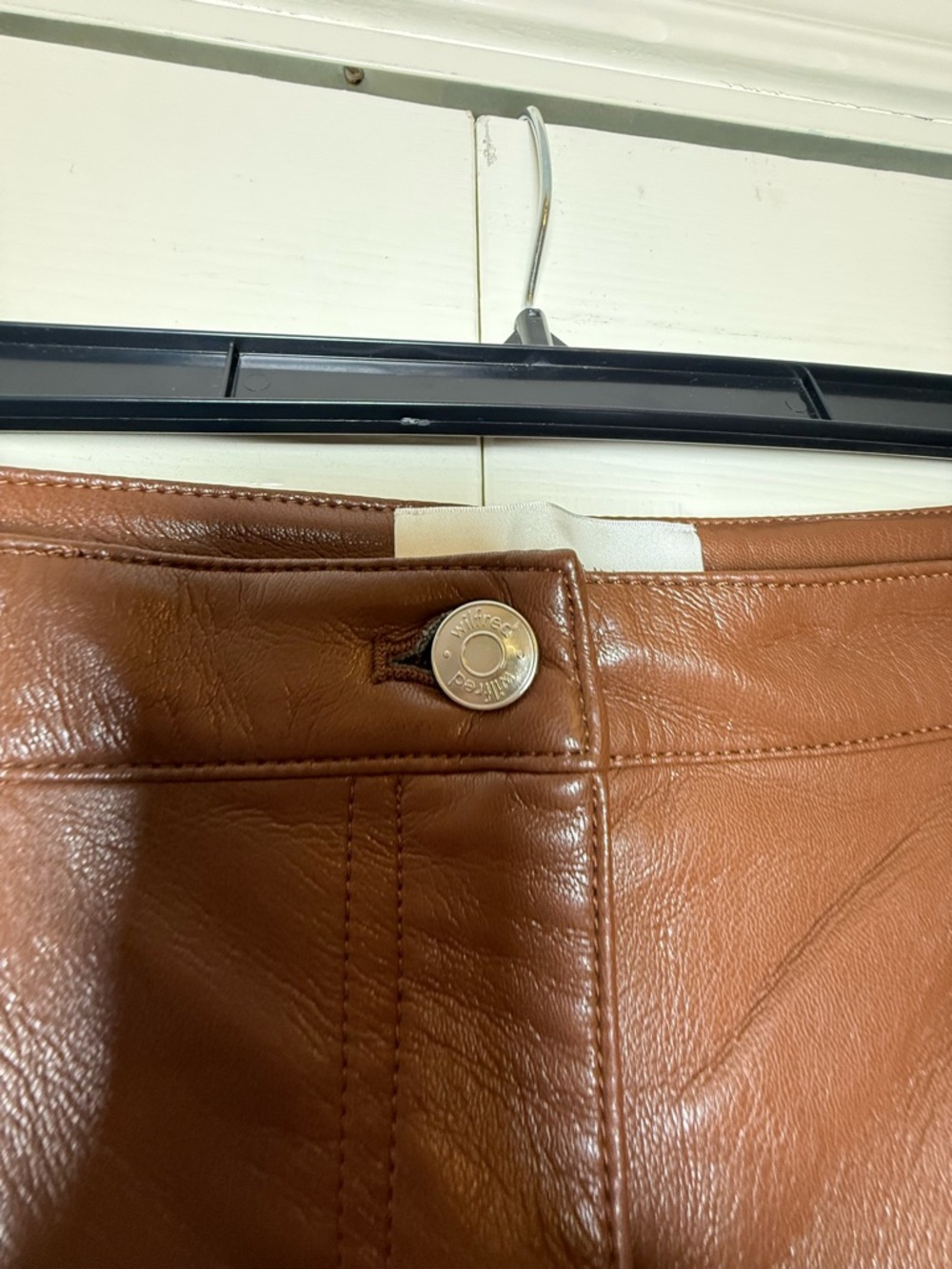 Aritzia Wilfred Melina Super High-Rise Pant Faux Leather Pants - Picture 3 of 10